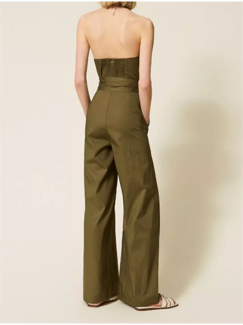 JUMPSUIT WITH BELT TWIN SET | 261TT222100914 VERDE ALPINO